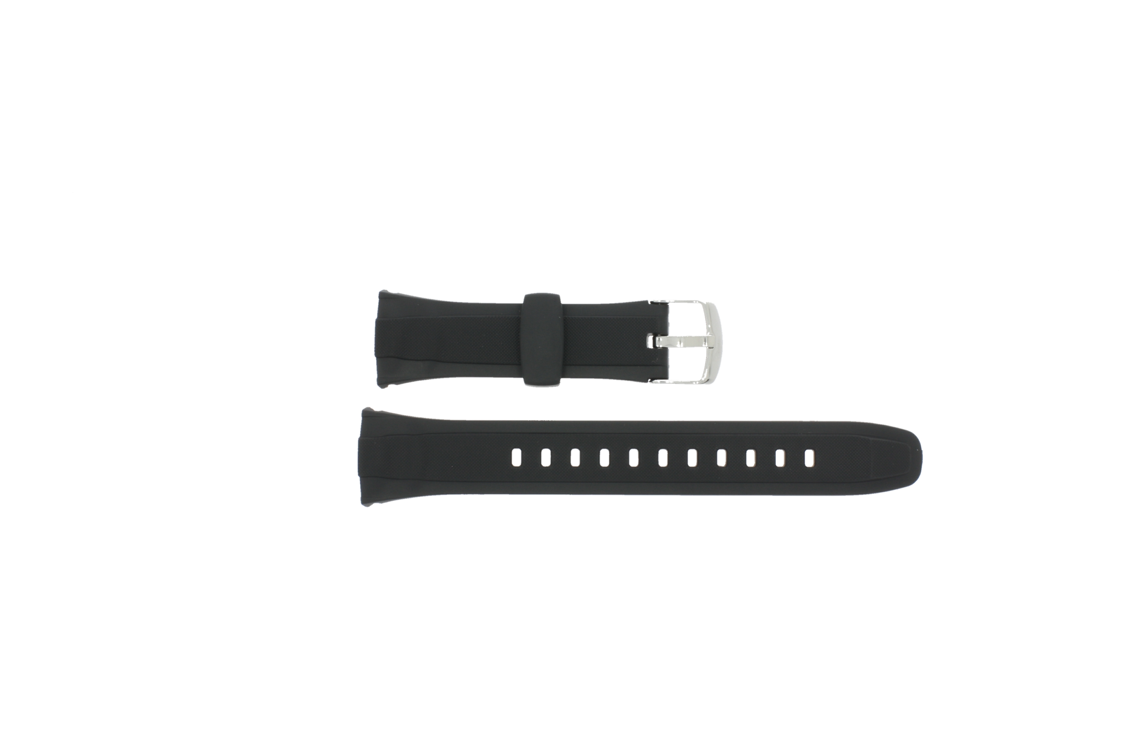 Watch band Casio WVA 430 WVA 470 WVA 620 WV M120 10152407 Rubber 22mm