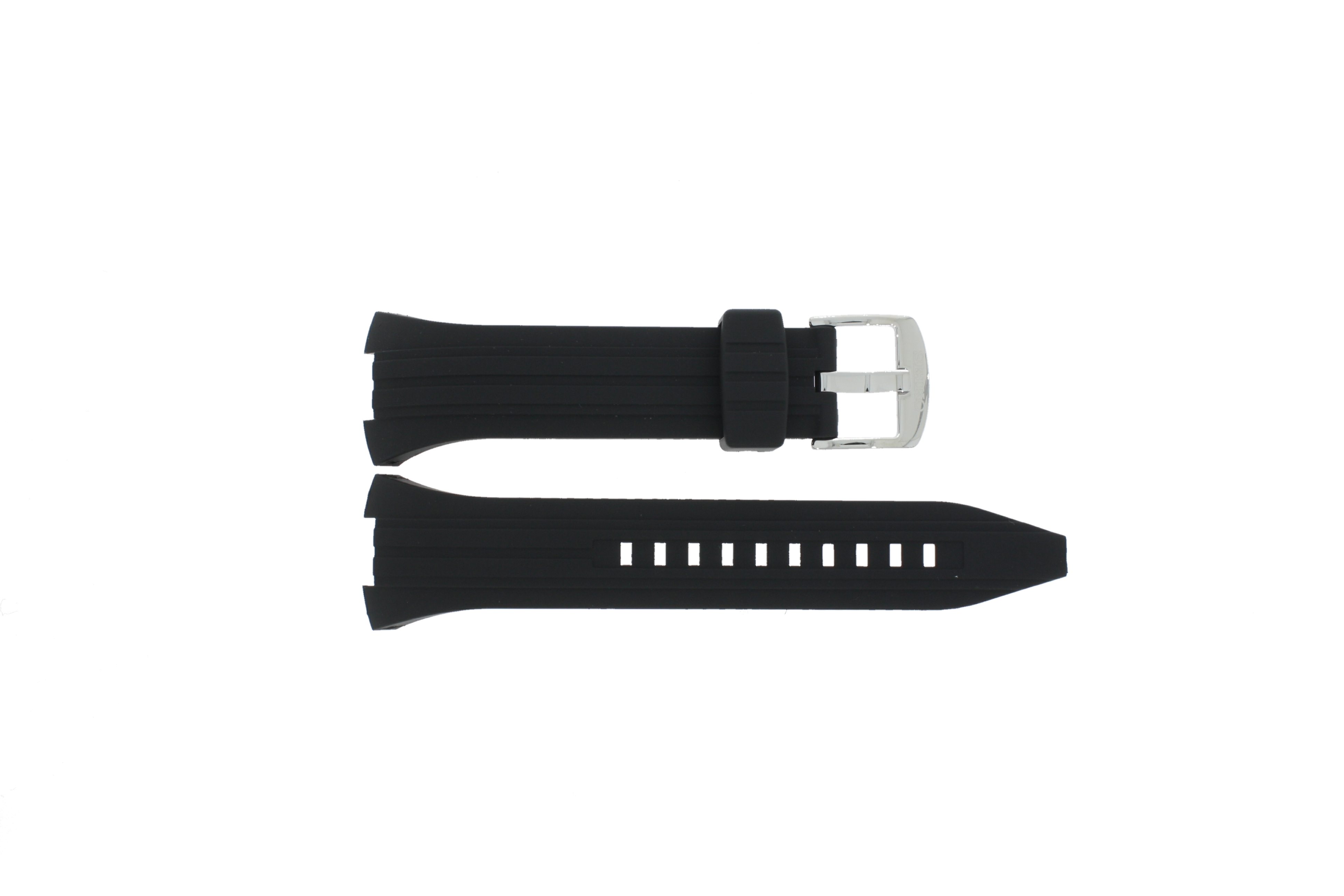 Watch strap Seiko 7T62-0JZ0 / SNAD61P9 / SNAD35P2 Rubber Black 12mm