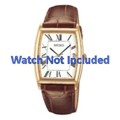 Watch band Seiko 7N32-0BV0 / SKK422P1 Leather 20mm