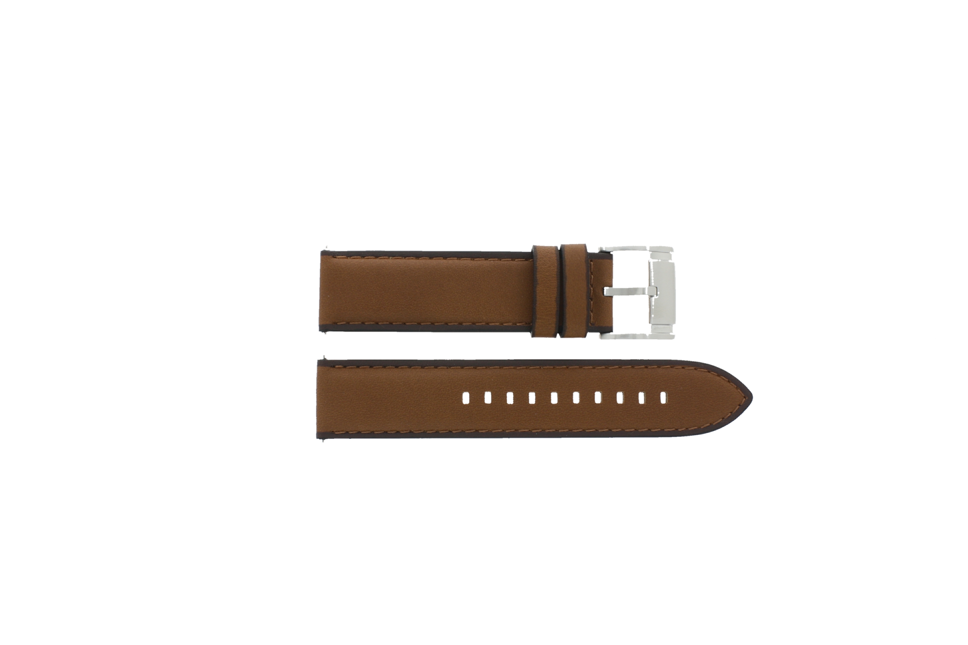 Watch strap Fossil BQ2311 Leather Brown 22mm