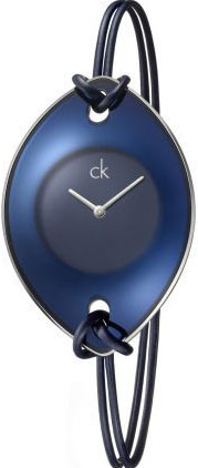 Watch strap Calvin Klein K33237 / K600071704 Leather/Textiles Blue 2mm