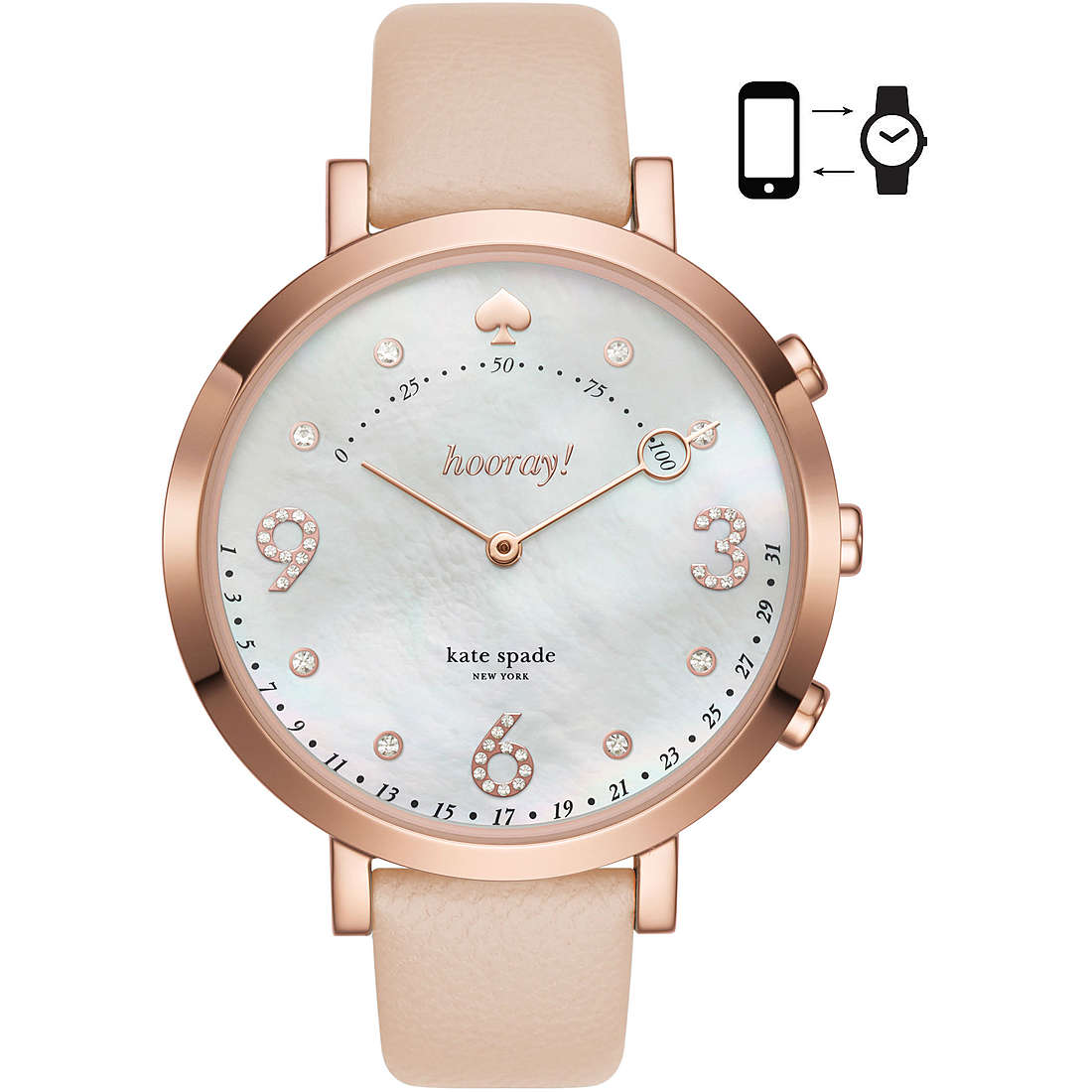 Kate spade sale hybrid smartwatch hooray