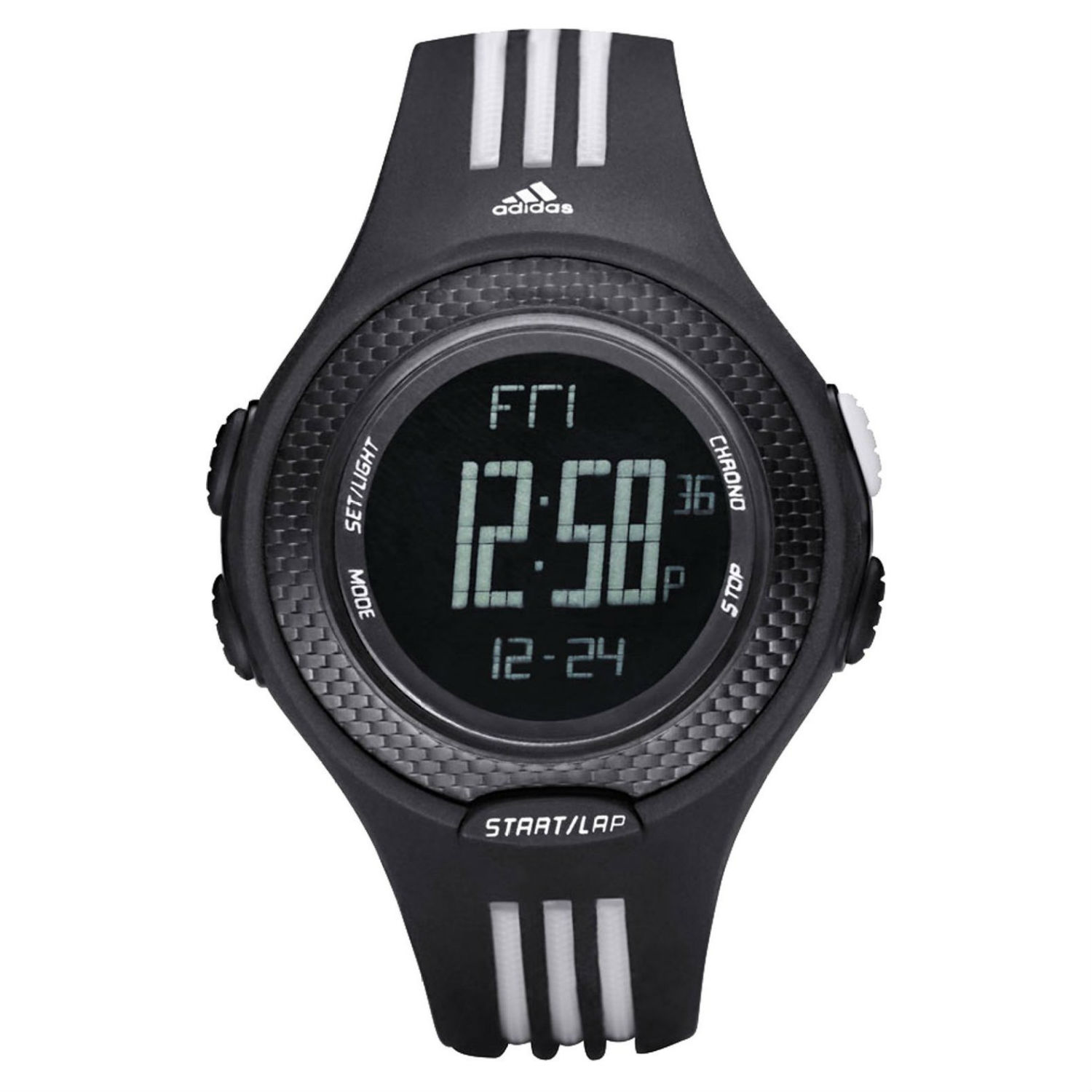 Adidas black best sale rubber watch