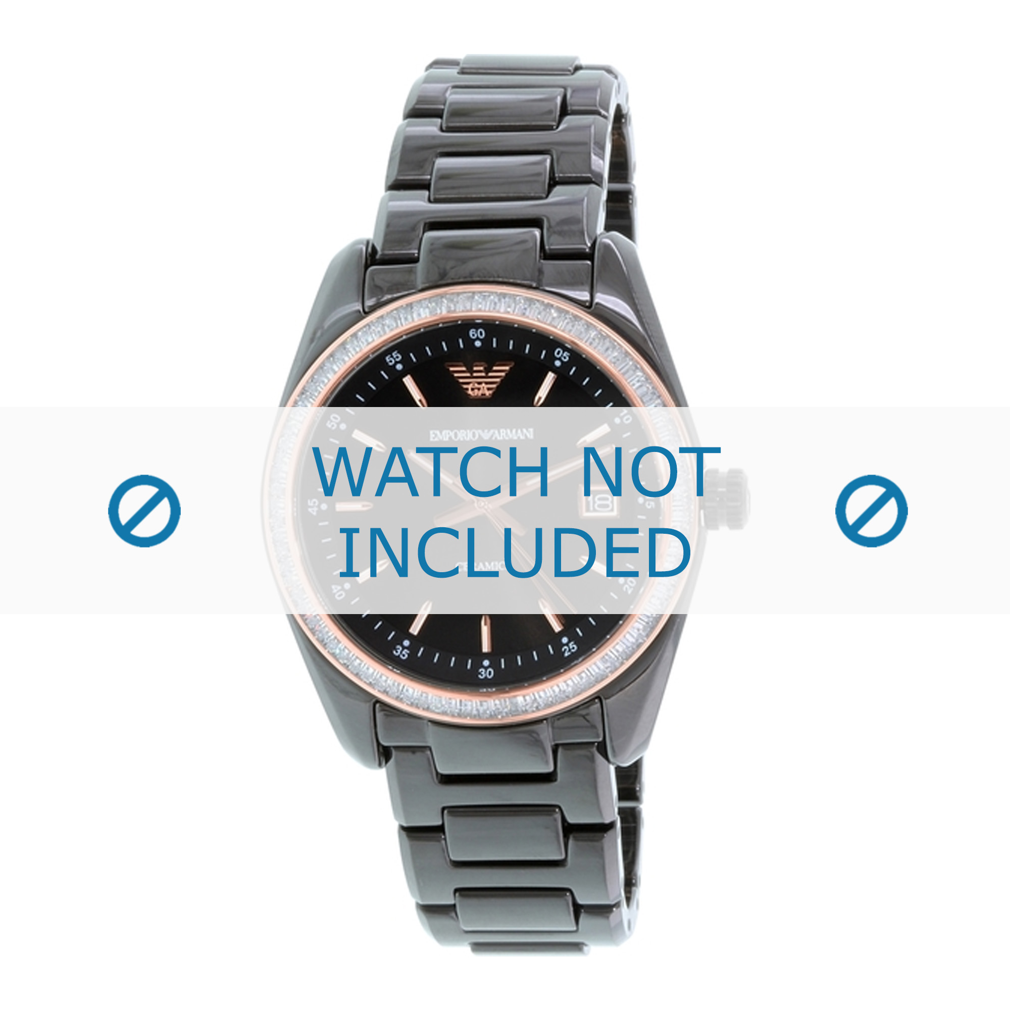 Armani watch strap AR1496 ⌚ - Armani - Buy online