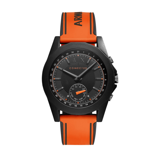 Watch strap Armani Exchange AXT1003 Silicone Orange 22mm