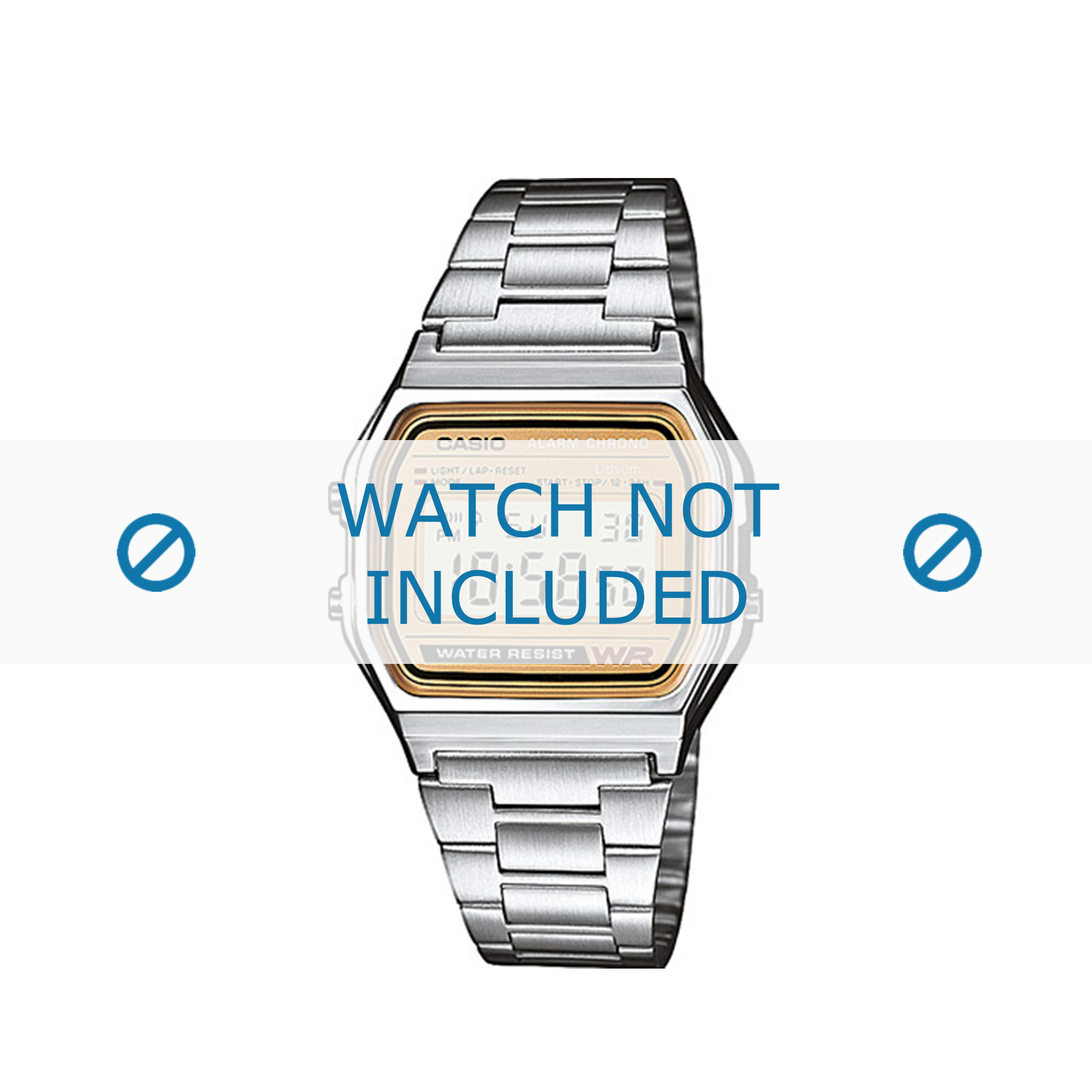 Steel Casio Watch 18mm 70647733 A158WEA-9EF / strap