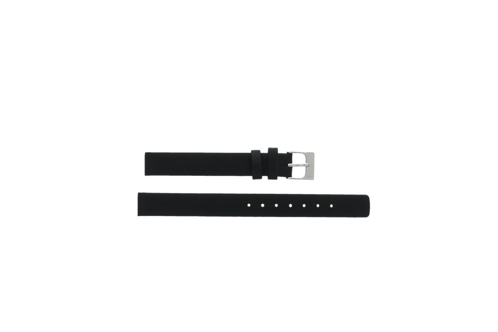 Watch strap Skagen 358XSSLBC 271SSLB 358XSSLB 358XSSLBB 358XSSLBD Leather Black 12mm