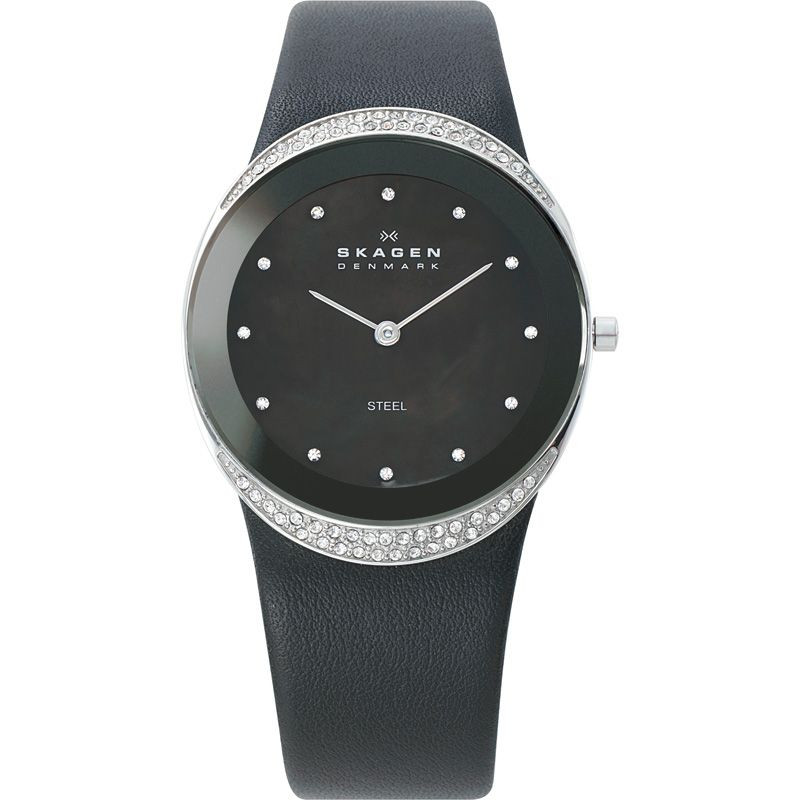 Skagen black face watch new arrivals