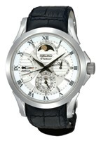 Watch band Seiko 5D88-0AA0 SRX003P1 4A072JL Leather 21mm