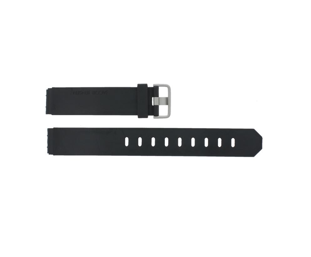 Watch strap Jacob Jensen 712 732 742 743 640 641 660 662 680 681 Rubber Black 17mm