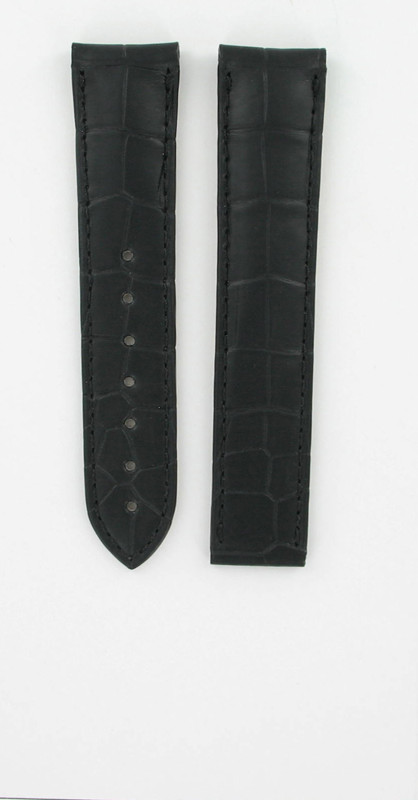 Watch strap Omega 433134 43113412102001 98000215 De Ville Crocodile skin 20mm