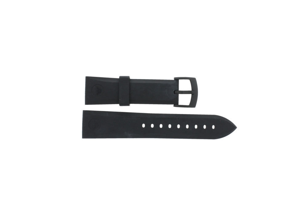 Watch strap Armani AR0549 Rubber Black 23mm