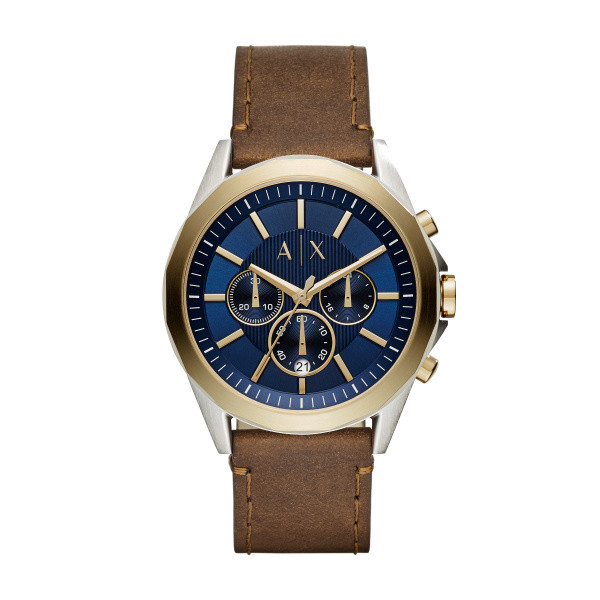 Armani Exchange AX2612 watch strap Leather 22mm