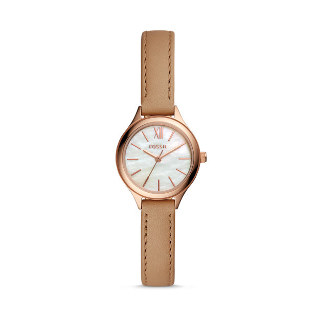 Watch strap Fossil BQ3134 Leather 10mm