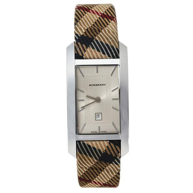 Watch strap Burberry BU1050 Leather 18mm