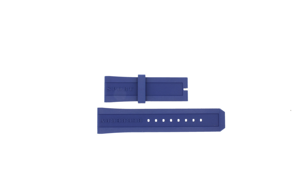 Watch strap Burberry BU7711 BU7714 Rubber Blue 24mm