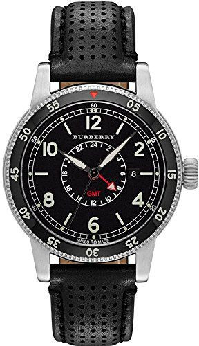 【稼働】 BURBERRY BU7854 GMT 黒文字盤 腕時計 ブラック 稼働】 BURBERRY BU7854 GMT 黒文字盤 腕時計 ブラック