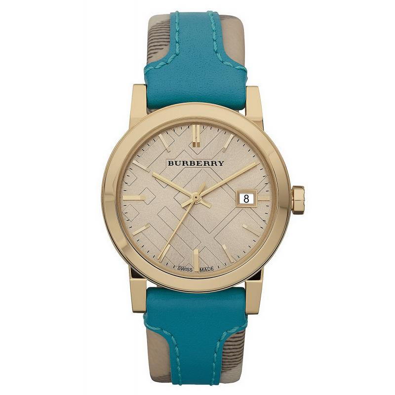 Burberry BU9112 watch strap Leather 18mm