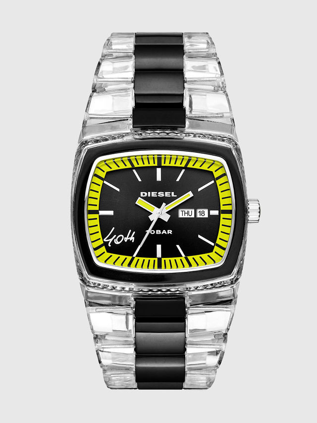 Watch strap Diesel DZ1879 Plastic Transparent 34mm
