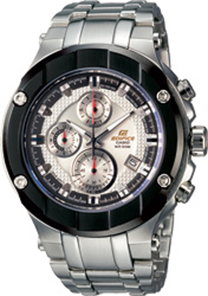 Watch strap Casio 10350803 EFX 500D 7AV Steel 15mm