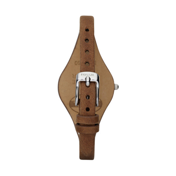 Watch strap Fossil ES3060 Leather Brown 8mm