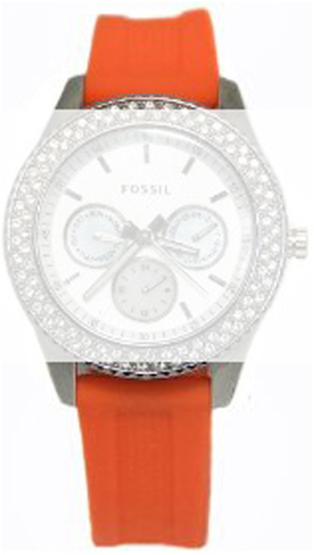 Fossil ES3306 watch strap Silicone 18mm