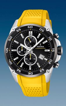 Festina yellow watch top