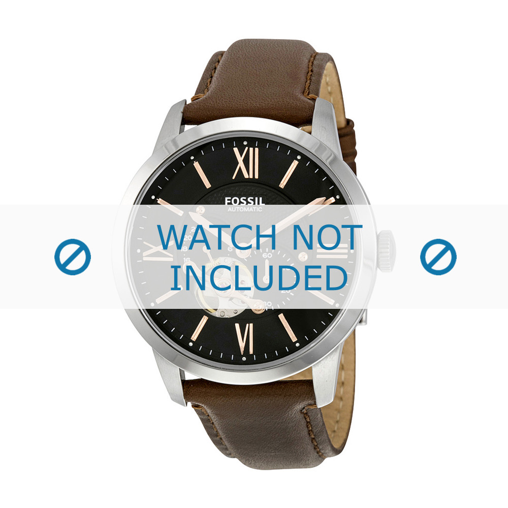 Fossil ME3061 watch strap Leather 22mm