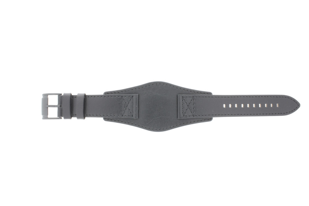 24mm 22mm Black Silicone Watch Strap Fossil Fossil FS4617 Machine