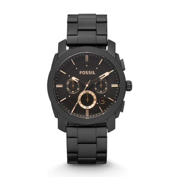 Fossil black stainless steel band new arrivals