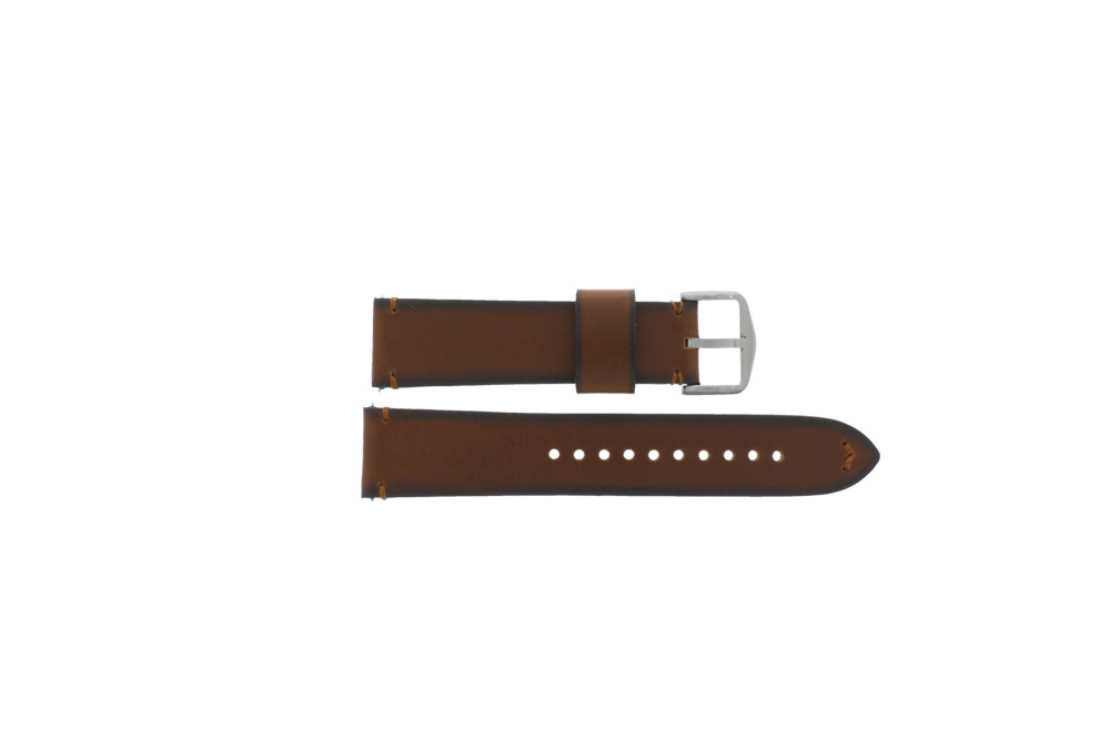 Watch strap Fossil FS5523 Leather Brown 22mm