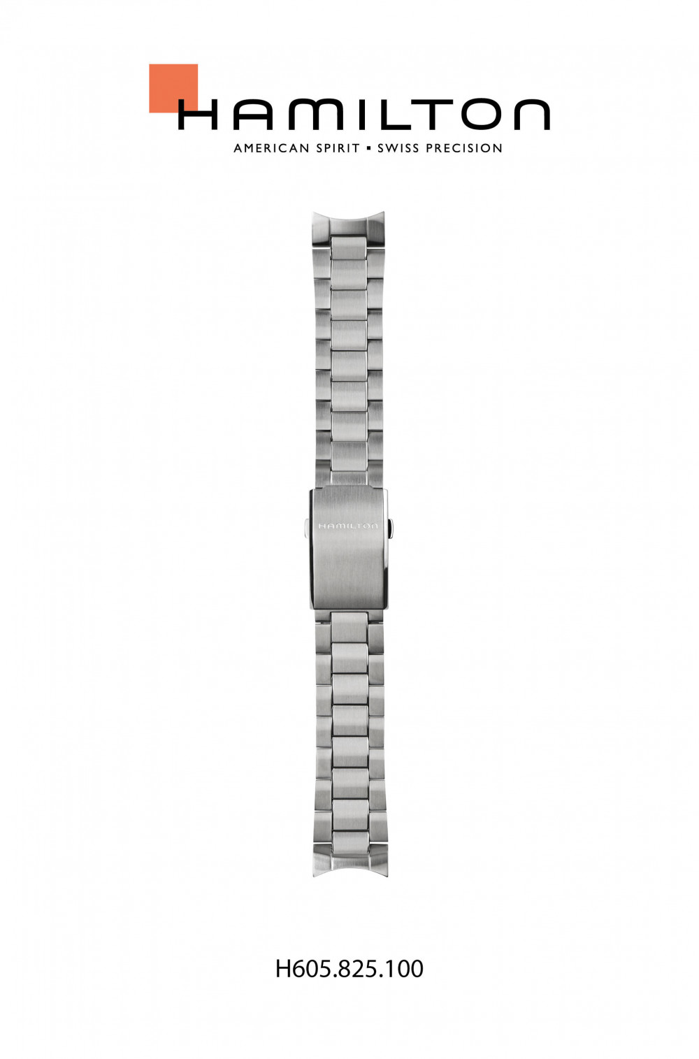 Watch band Hamilton H825150 H695825100 Steel 22mm