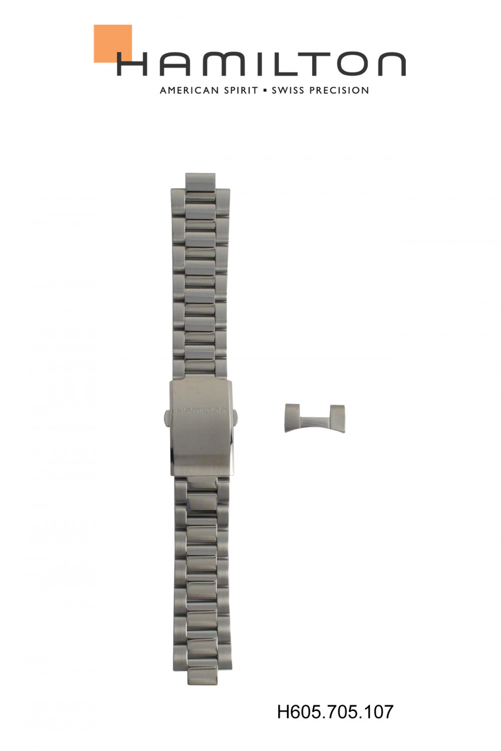 Hamilton H705950 H605705107 watch strap Steel 20mm