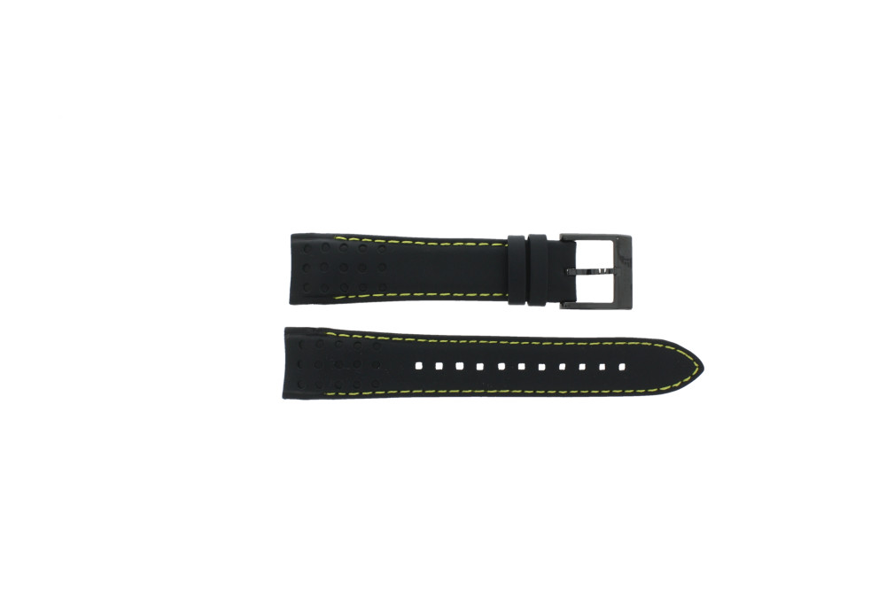 Watch strap Seiko 7T62 0KV0 04B SNAE67P1 L01M012M0 Sportura Leather Black 21mm
