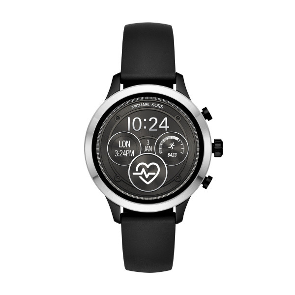 Watch strap Michael Kors MKT5049 Silicone Black 18mm