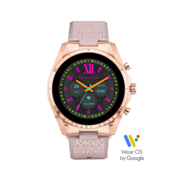 Watch strap Smartwatch Michael Kors MKT5150 Rubber Pink 22mm