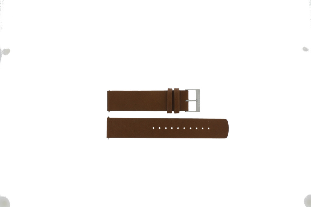 Watch strap Skagen SKW6358 SKW7602 Leather Cognac 20mm