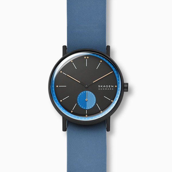 Watch strap Skagen SKW6539 Silicone Blue 20mm