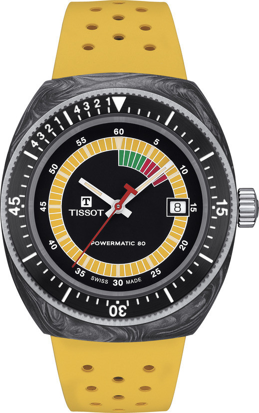Tissot yellow strap watch on sale