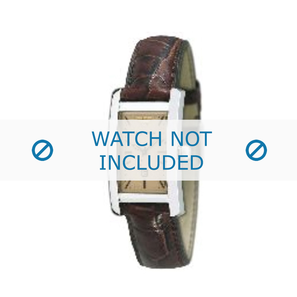 Armani AR-0125 replacement watch strap Croco leather Brown - Order now!