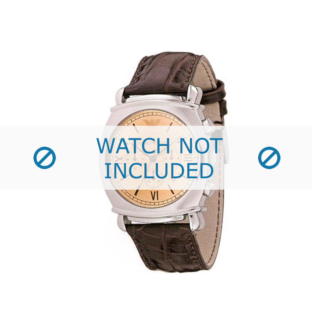 Armani AR0286 watch strap Leather 24mm