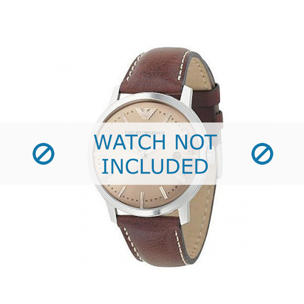 Armani AR-0573 new watch strap Leather Brown - Order now!