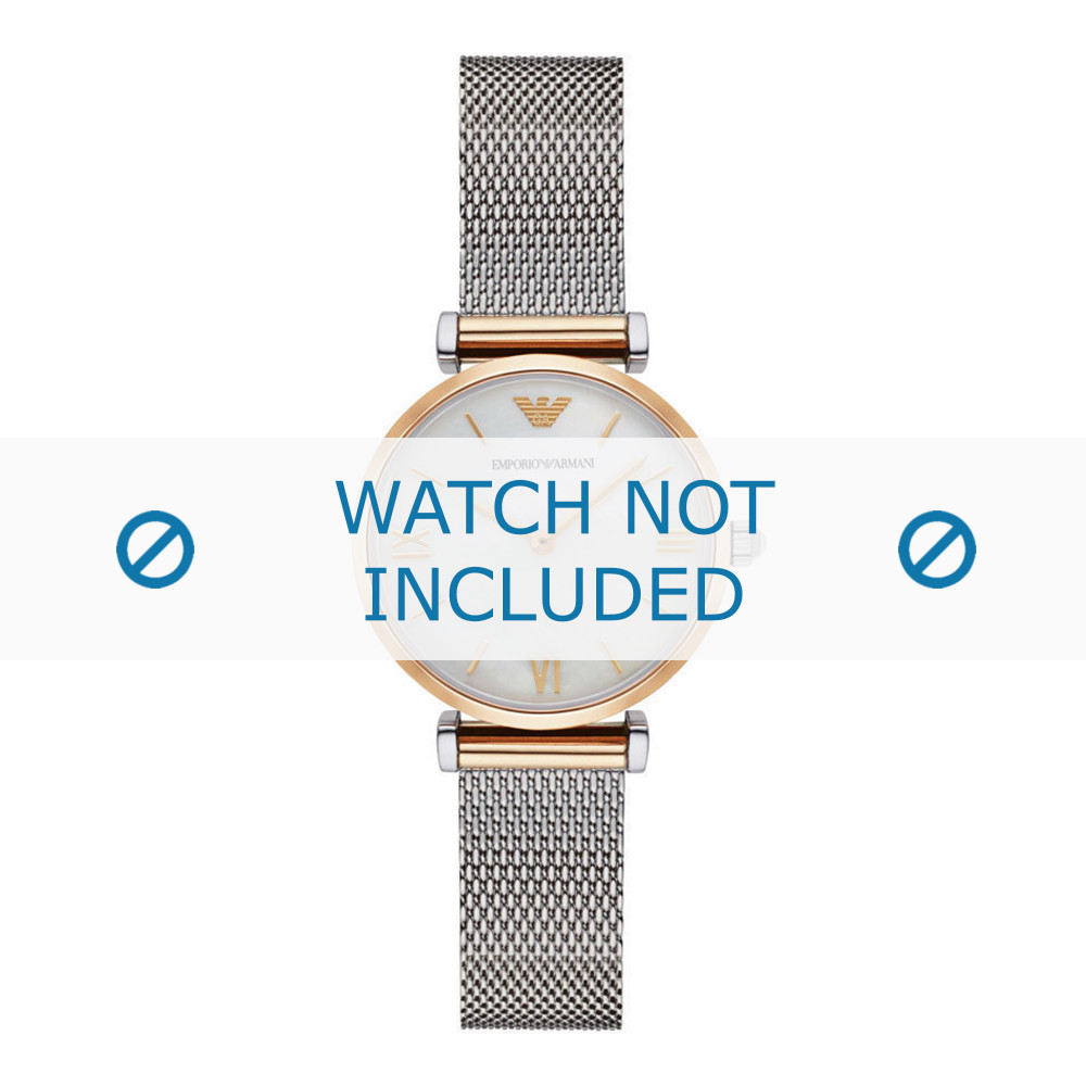 Emporio armani metal deals watch strap