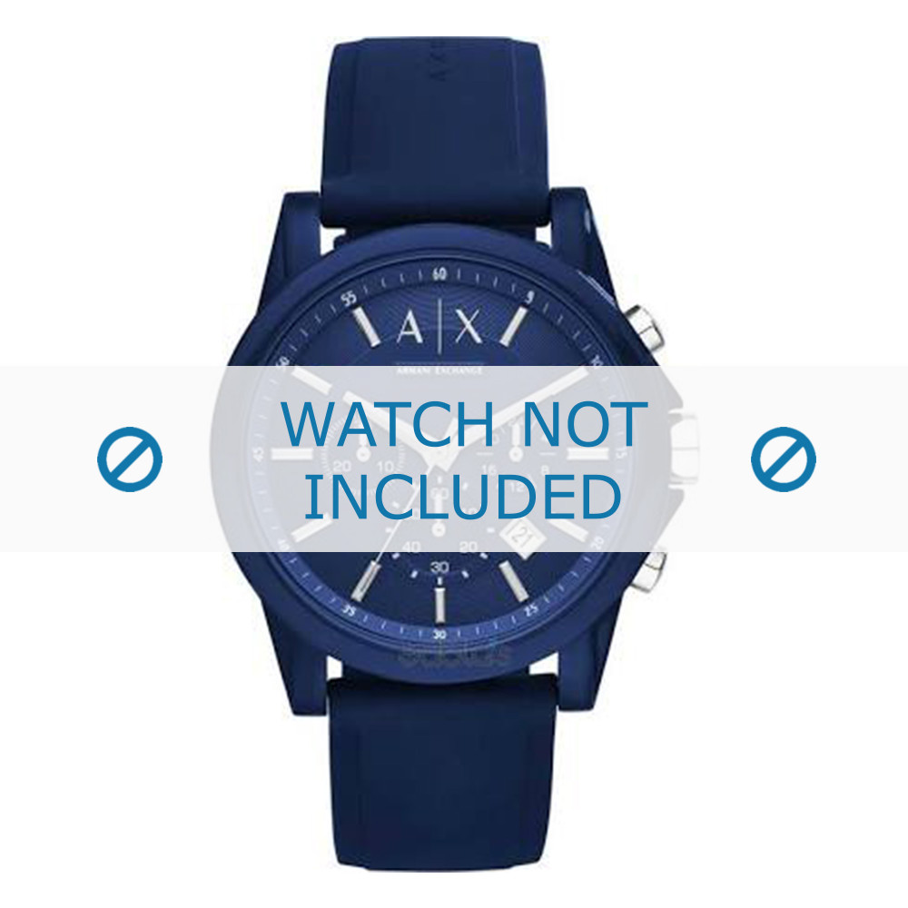armani blue rubber strap watch