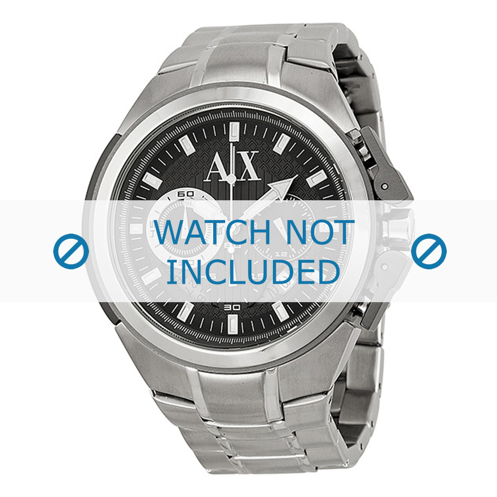Armani AX-1039 watch strap Steel Silver 
