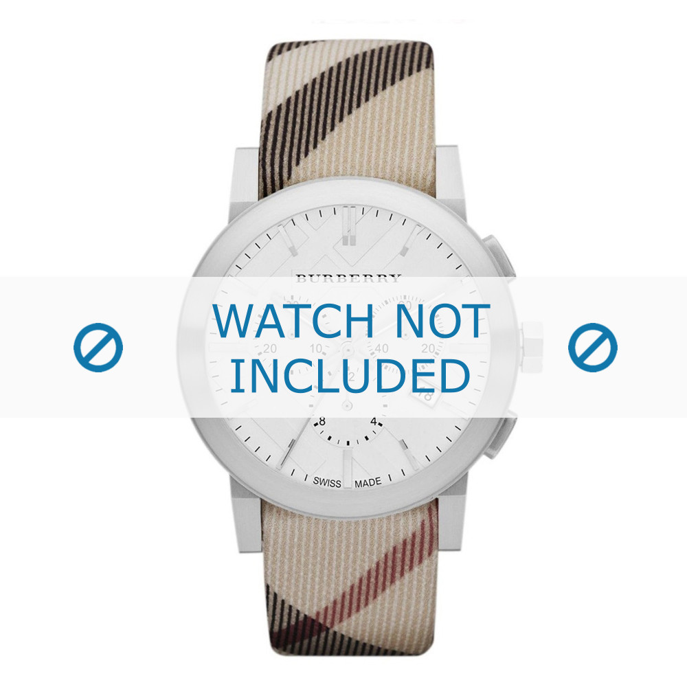 Burberry BU9357 watch strap Leather 22mm