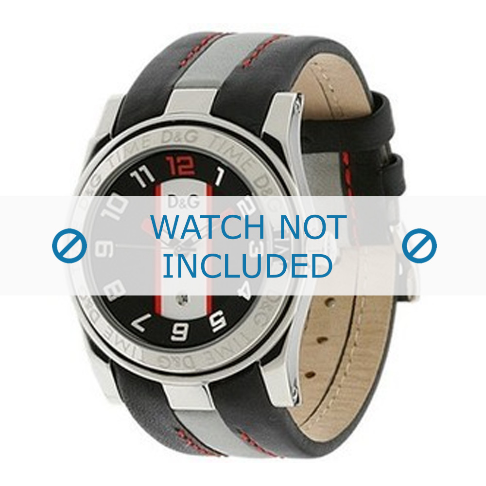 Dolce Gabbana watch strap DW0216 Leather Black
