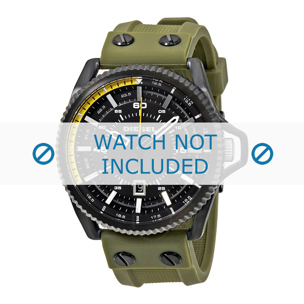 Diesel DZ1758 watch strap Silicone 24mm