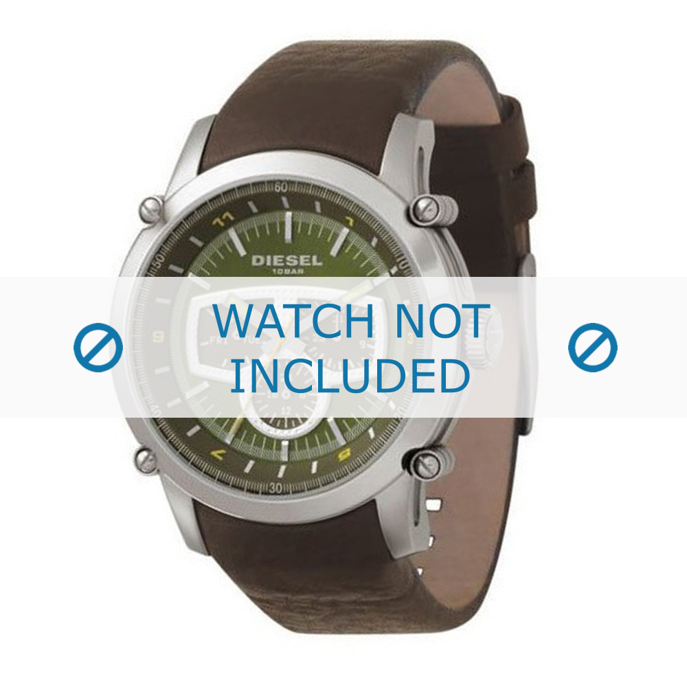 Diesel watch strap DZ4151 Leather Brown 24mm