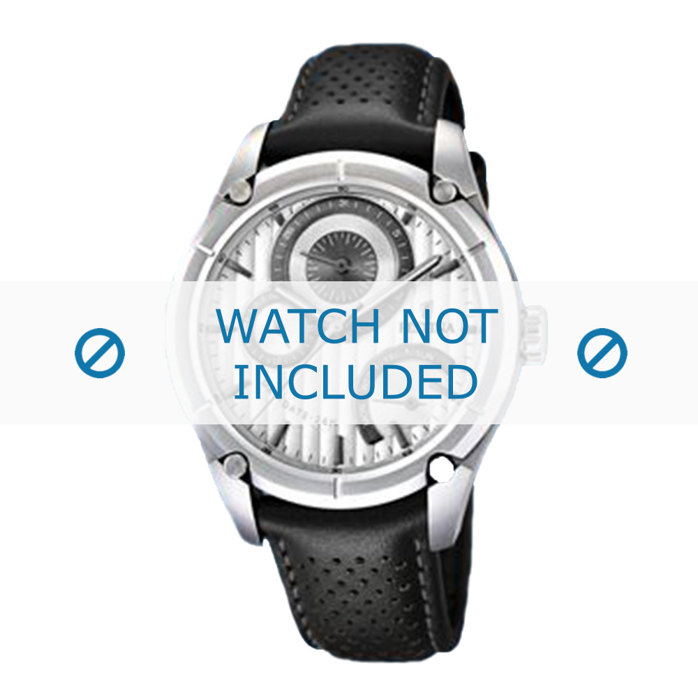 Watch strap Festina F16767 5 Leather Black 21mm